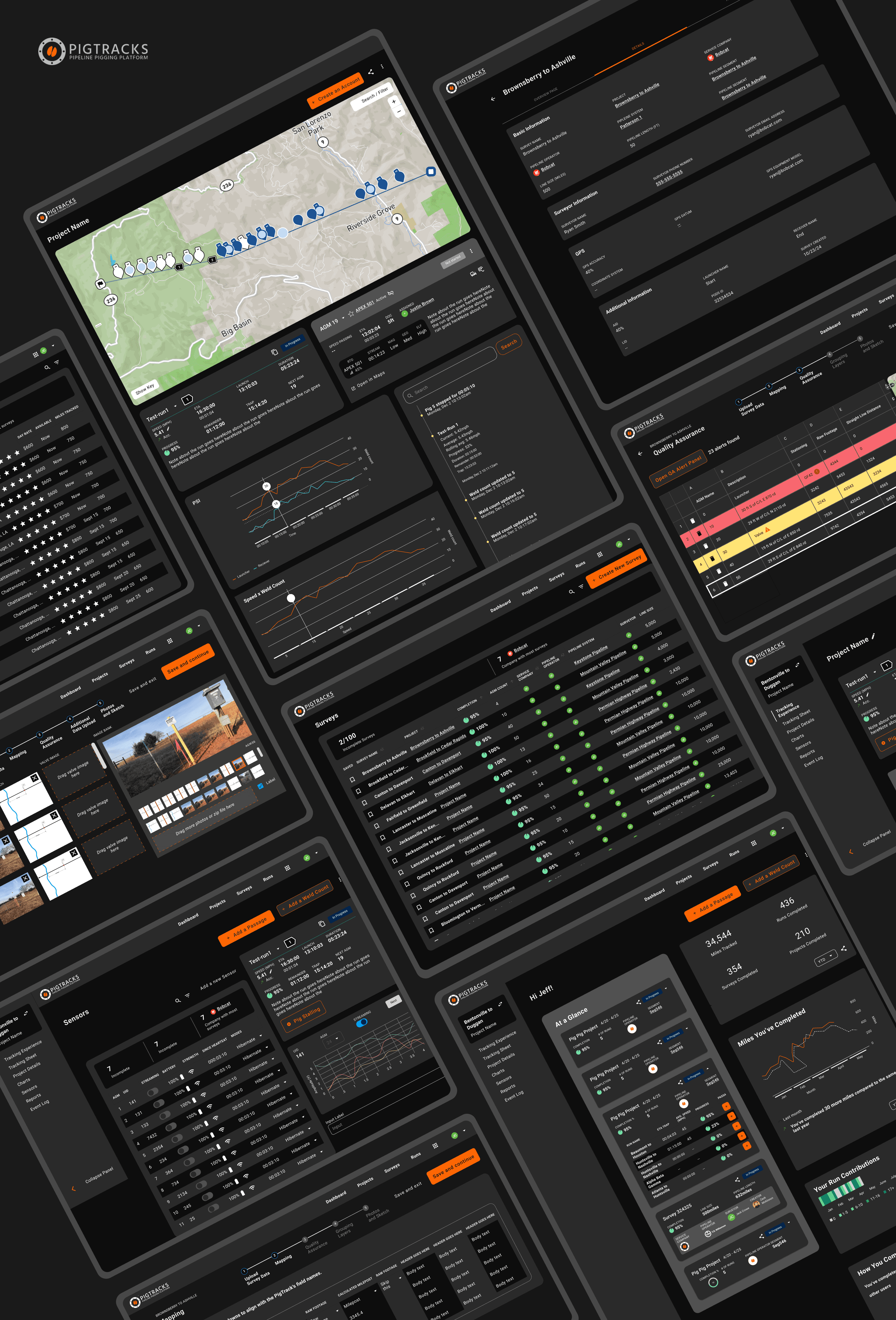 PigTracks interface showcase