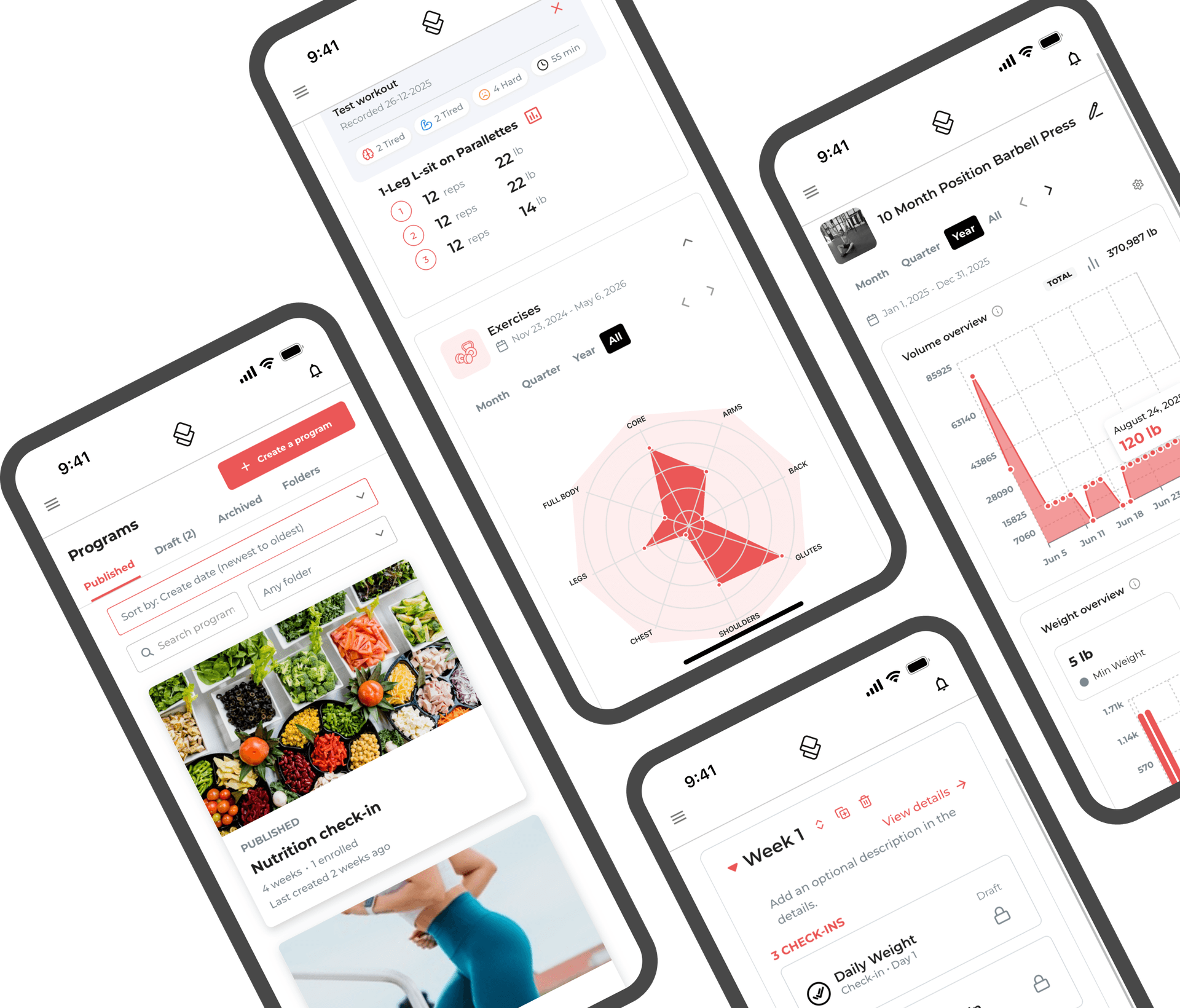 Stridist mobile app screens