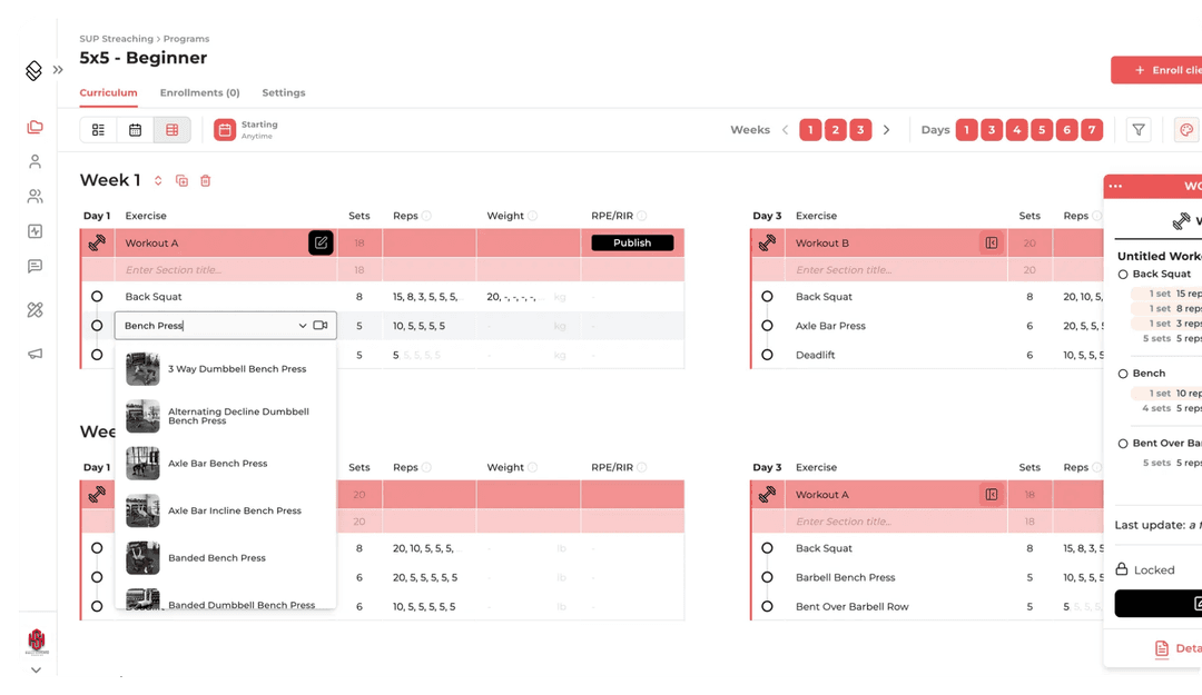 Stridist explanations interface
